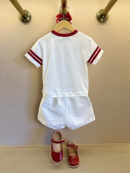 Conjunto Infantil Blusa e Shorts Minnie Mouse Classic Style Pérola - Animê