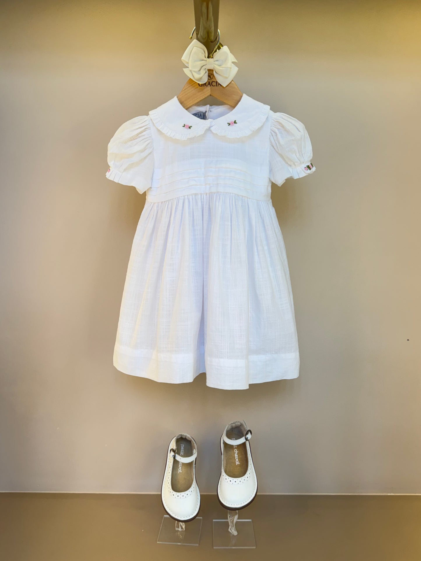 Vestido Infantil Daniela Branco - Gracia