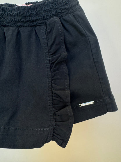 Saia-shorts Infantil Sarja Babadinho Preto - Pituchinhus
