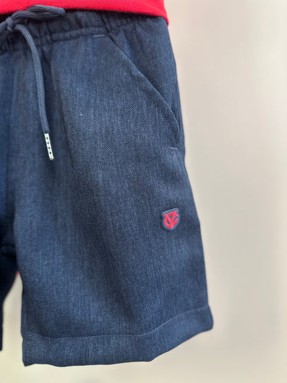 Conjunto Infantil Camiseta MC Le Mans e Bermuda Jeans - Youccie