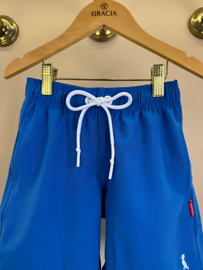 Shorts Infantil Praia Liso Basic Azul - Reserva Mini