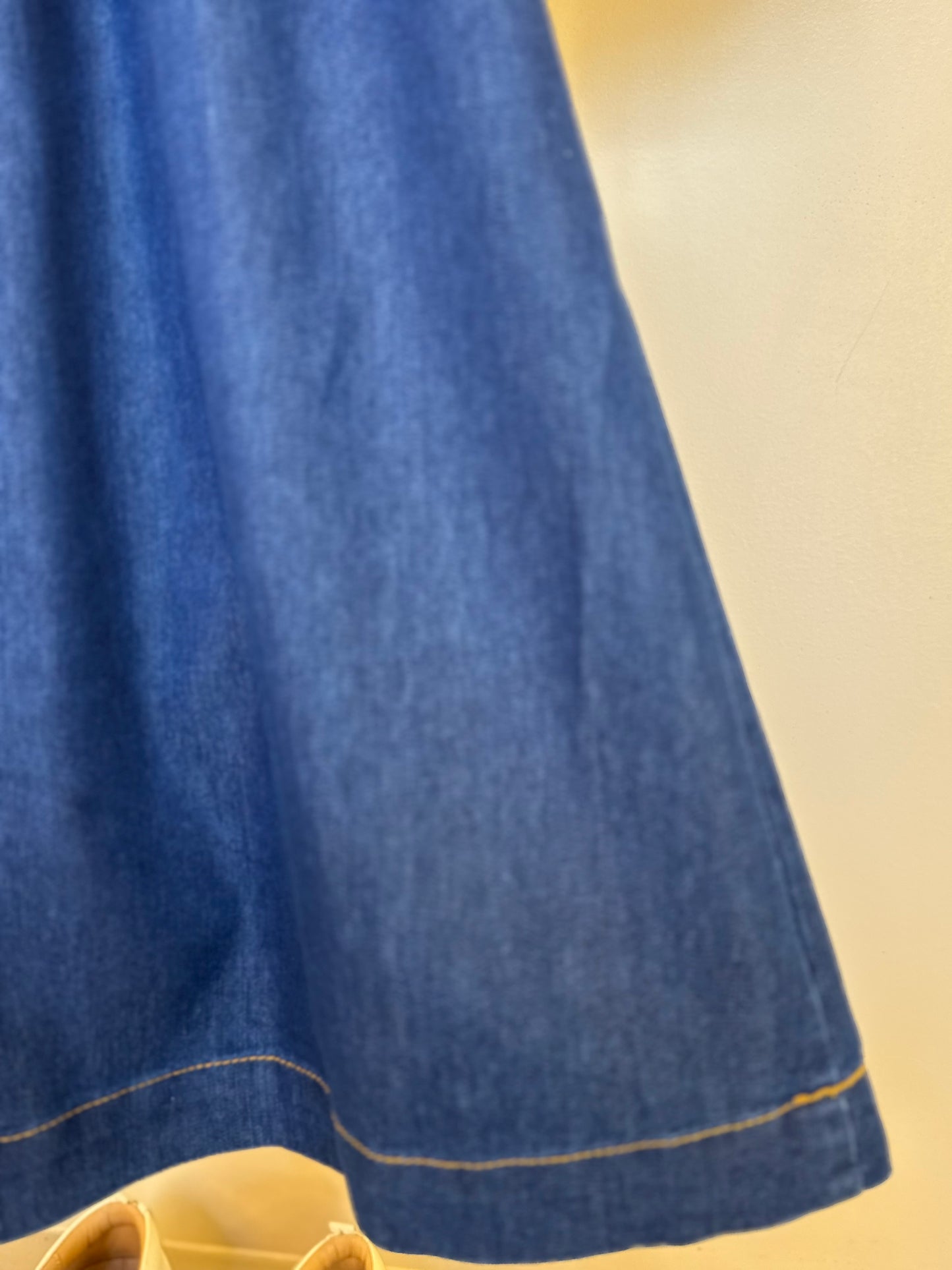Vestido Infantil Jeans Aplicação Laços - Luluzinha