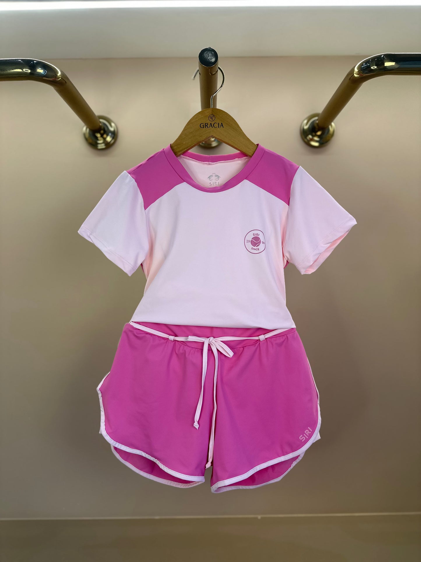 Conjunto Infantil Blusa Lavínea L Silk Ponto Certeiro e Shorts Duda L Ponto Certeiro - Siri Sport