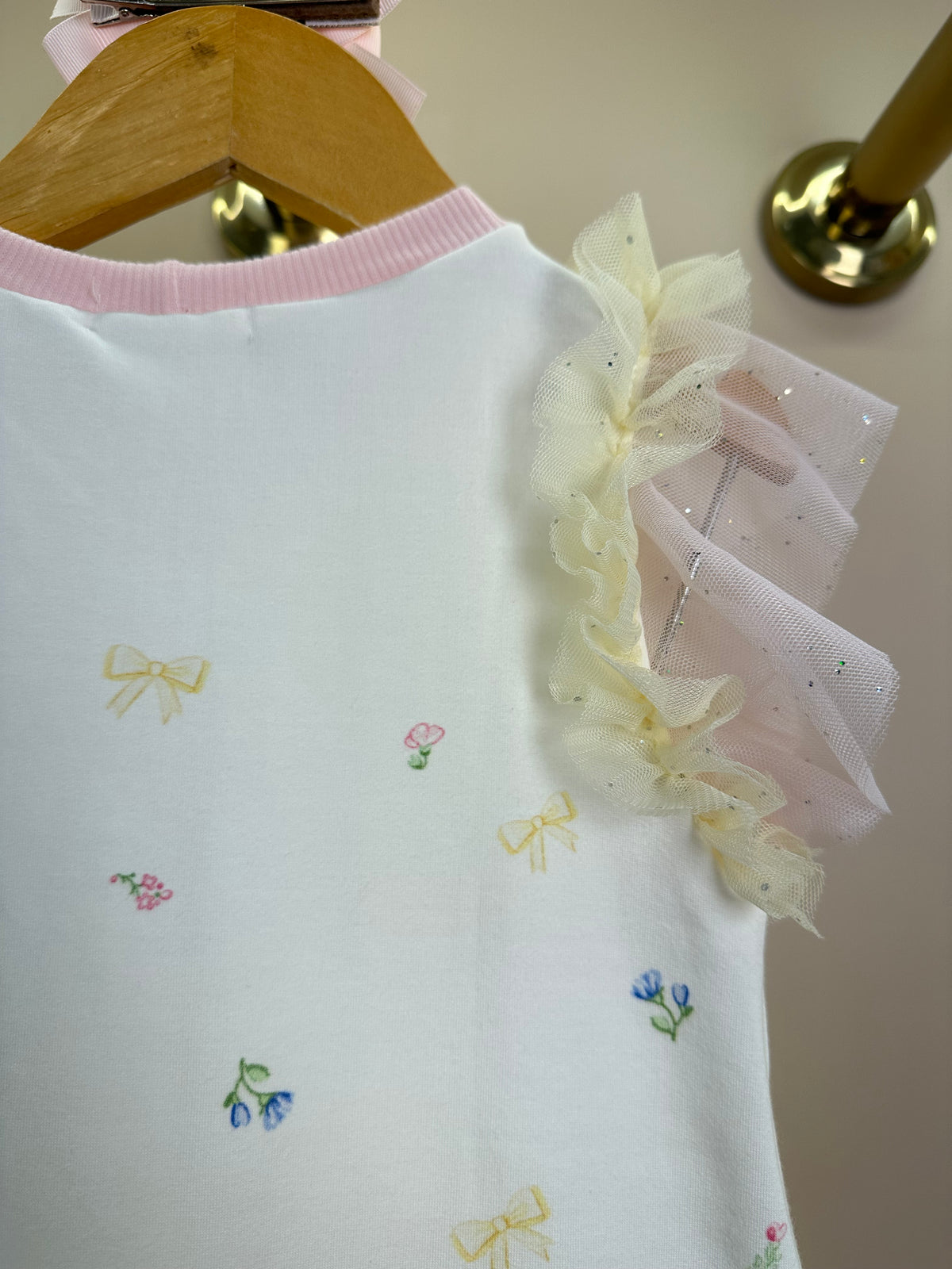 Vestido Infantil Tule Biocolor Estampa Carrossel - Petit Cherie