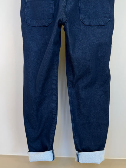 Calça social skinny de sarja marinho - Dame