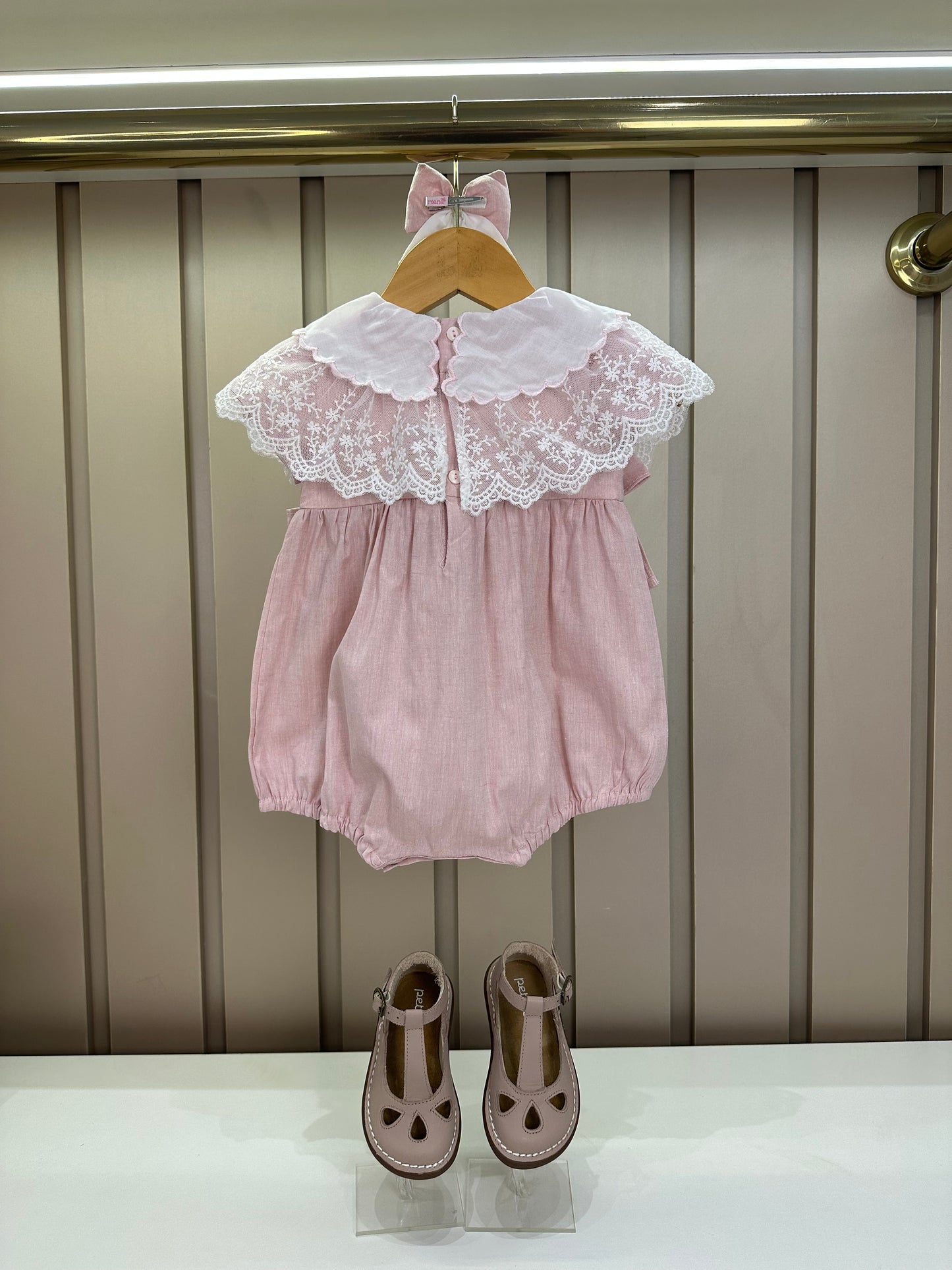 Pimpão Bebê Renda Bordado Flores  - Roana