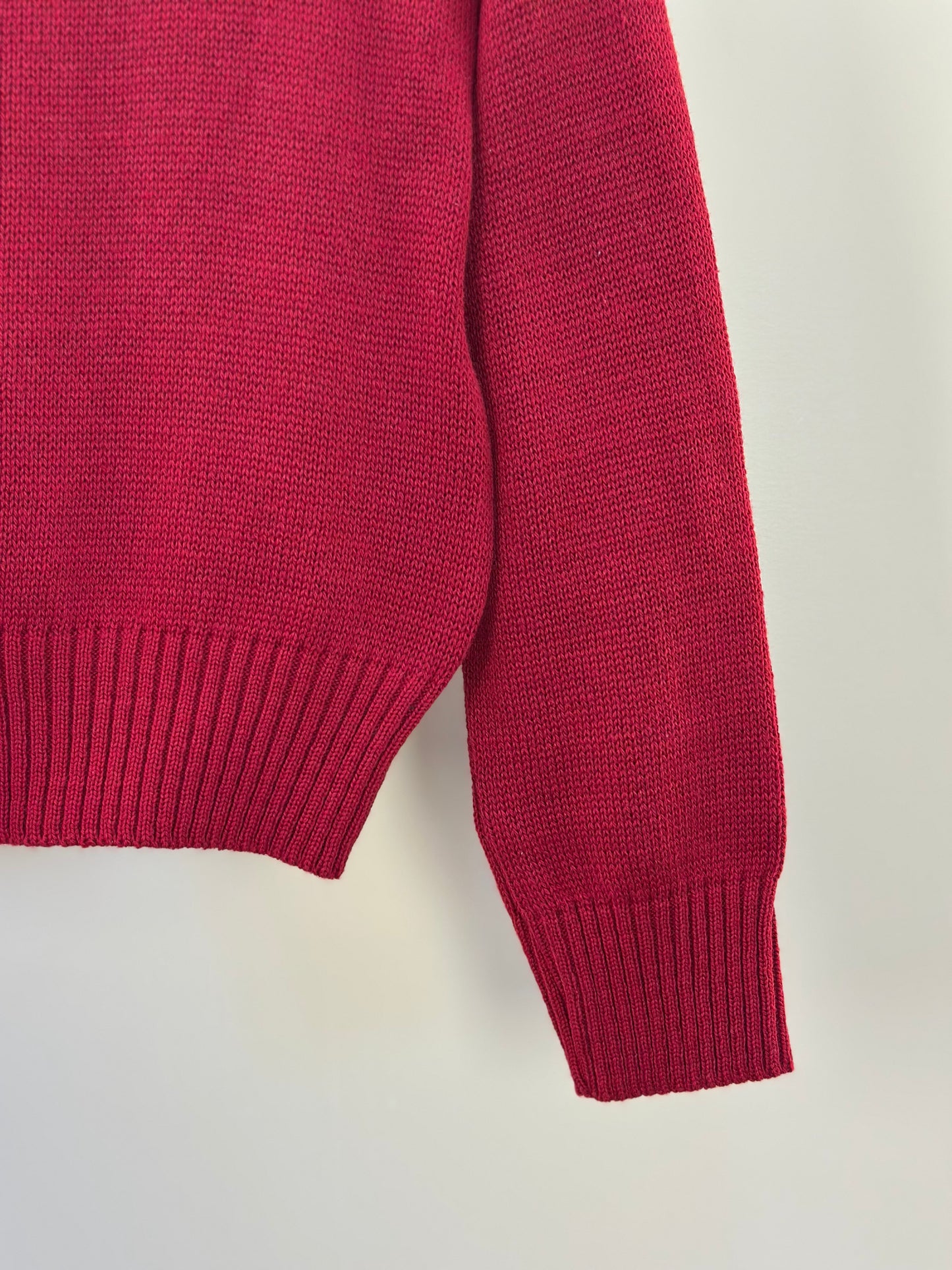 Blusa Infantil Tricot Ursinho Vermelha - Um Mais Um