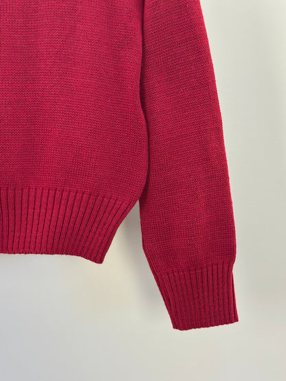 Blusa Infantil Tricot Ursinho Vermelha - Um Mais Um