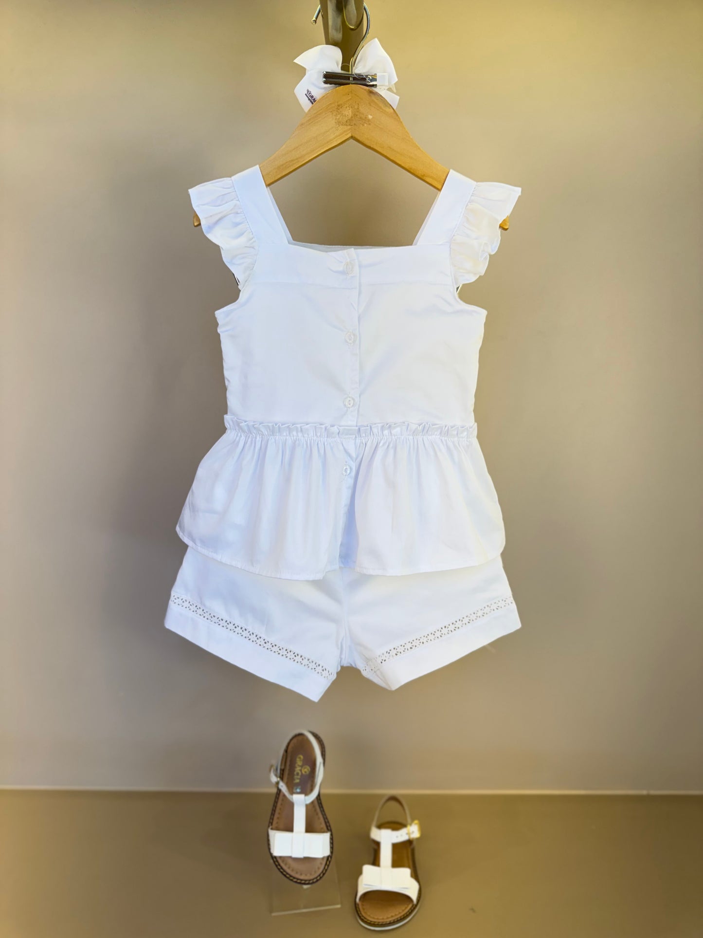 Conjunto Infantil Bordados e Pérolas - Petit Cherie