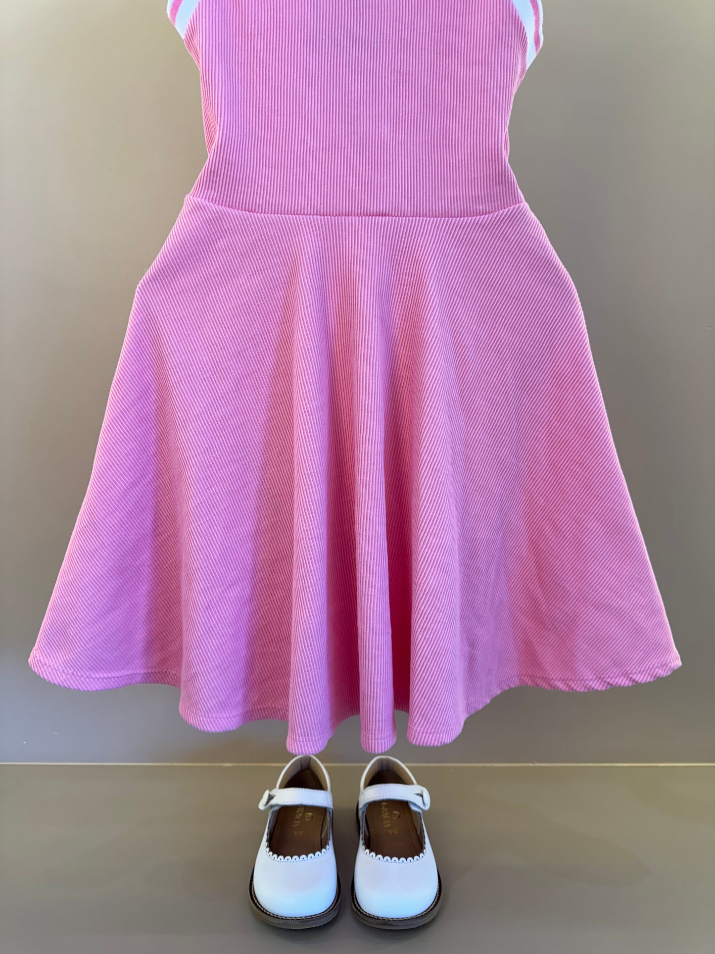 Vestido Infantil Gola Polo Rosa - Infanti