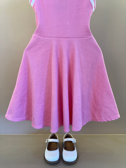 Vestido Infantil Gola Polo Rosa - Infanti