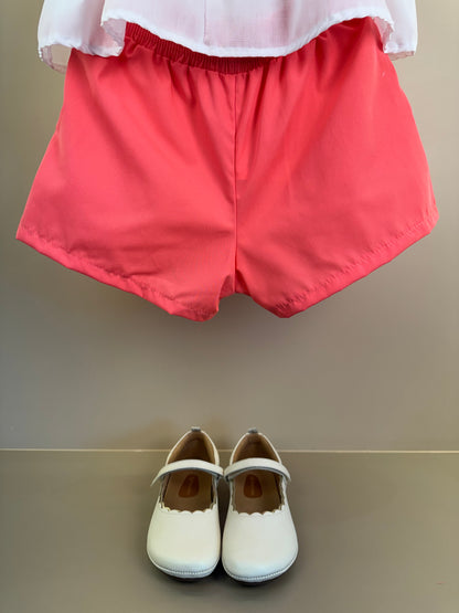 Conjunto Infantil Blusa Bordado Laço Maxxi e Shorts Rosa - Mon Sucré