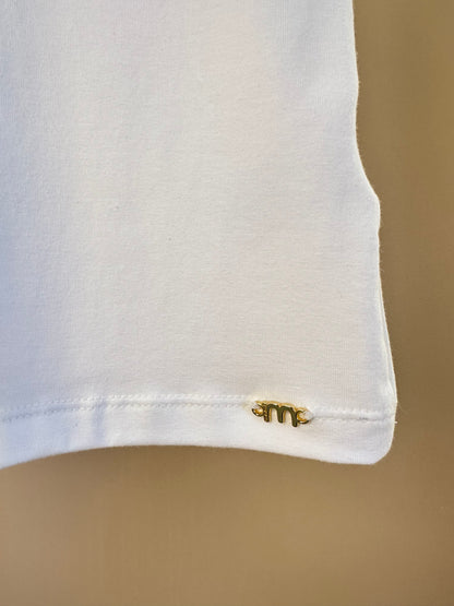 Blusa Infantil Lenço Estampado Amarrado Na Gola - Momi