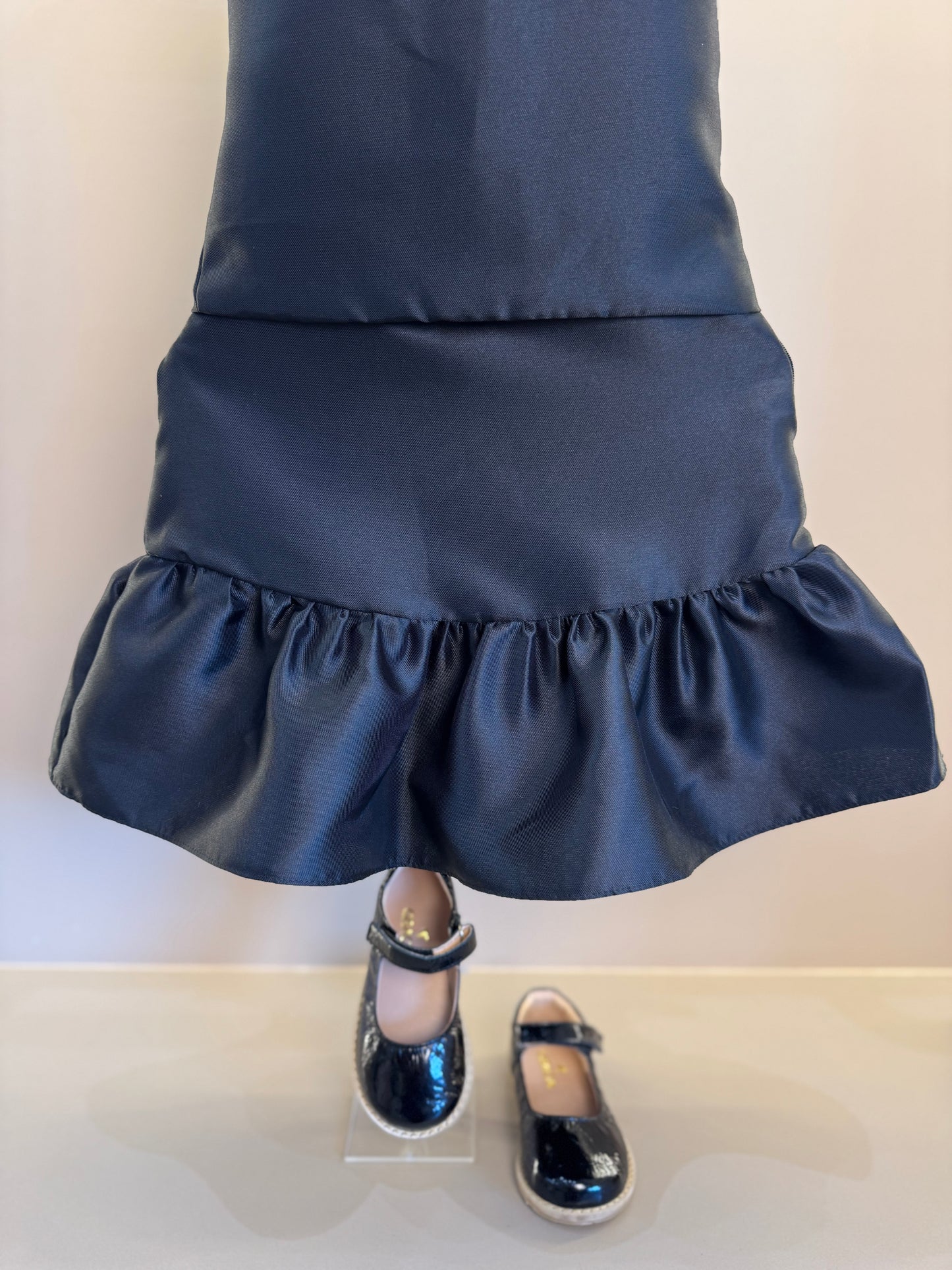 Conjunto Infantil Zibeline Blusa e Saia Babado Preto - Petit Cherie
