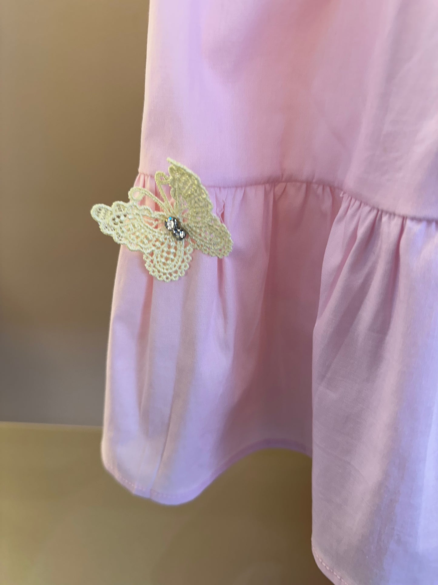 Vestido Infantil Borboletas e Rosas - Gabriela Aquarela