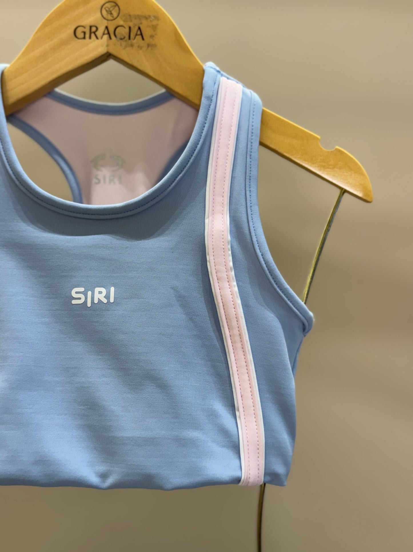 Conjunto Infantil Top Jessica Tenista Azul e Legging Fuseau Jessica Tenista Azul - Siri Sport