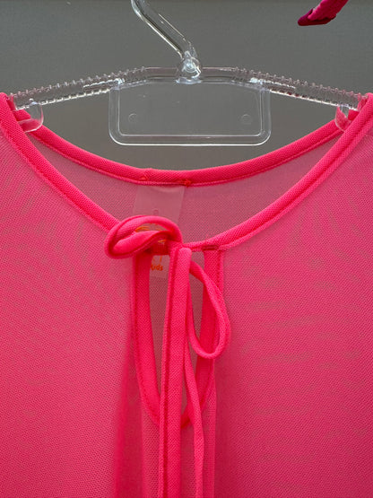 Kaftan Infantil Iris Rosa Fluor - Siri Kids