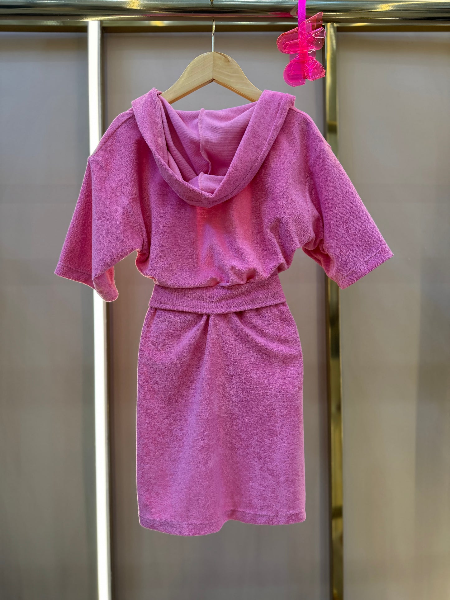 Roupão Infantil Amarração Rosa Claro - Siri Kids