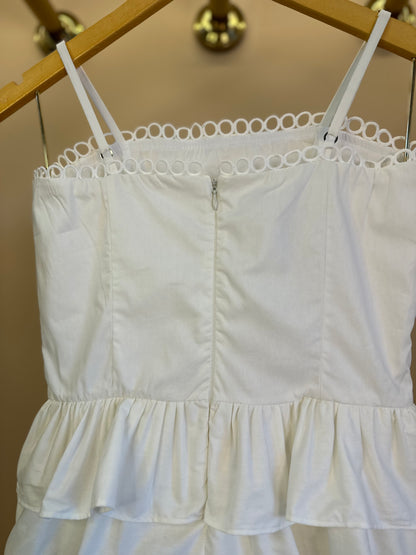 Vestido Teen Camadas Babados Off White - Two In
