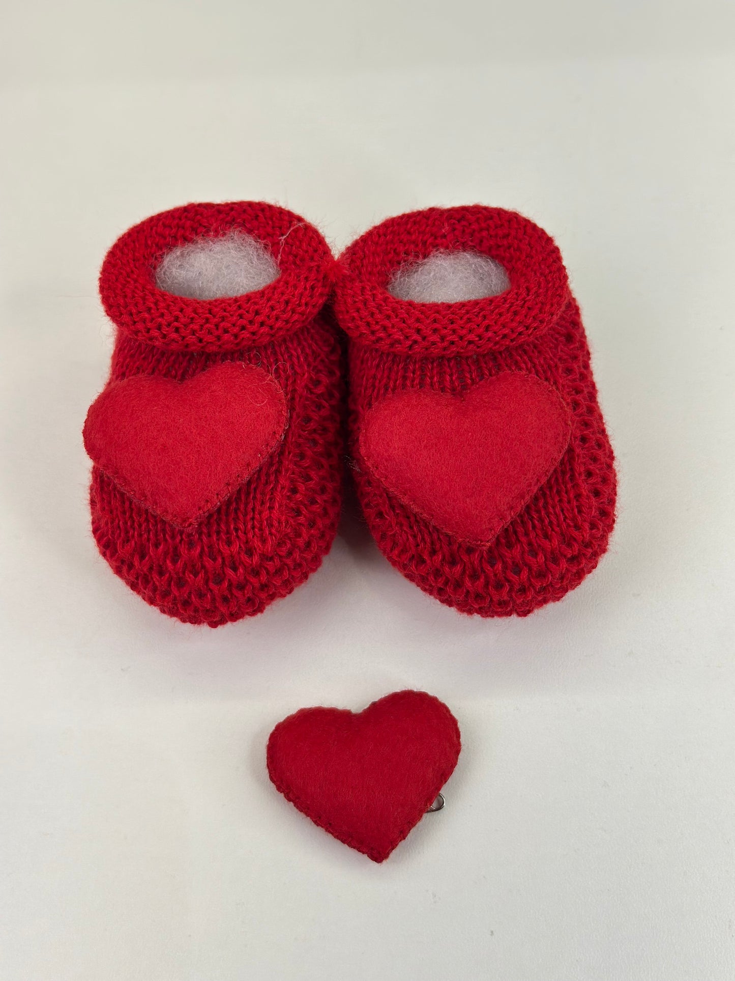 Kit Primeiro Sapatinho Bebê Pai & Filho Vermelho - Roana