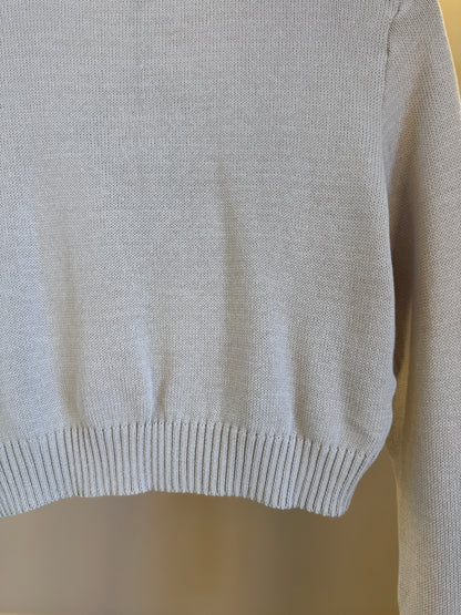 Blusa Teen Suéter Tricot Dog Tennista Bege - Two In