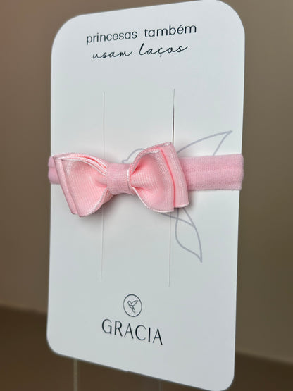 Faixinha Bebê Special Organza Rosa Claro - Gracia