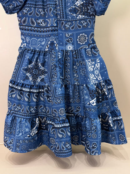 Vestido Teen Crepe Paisley Jeans - Two In