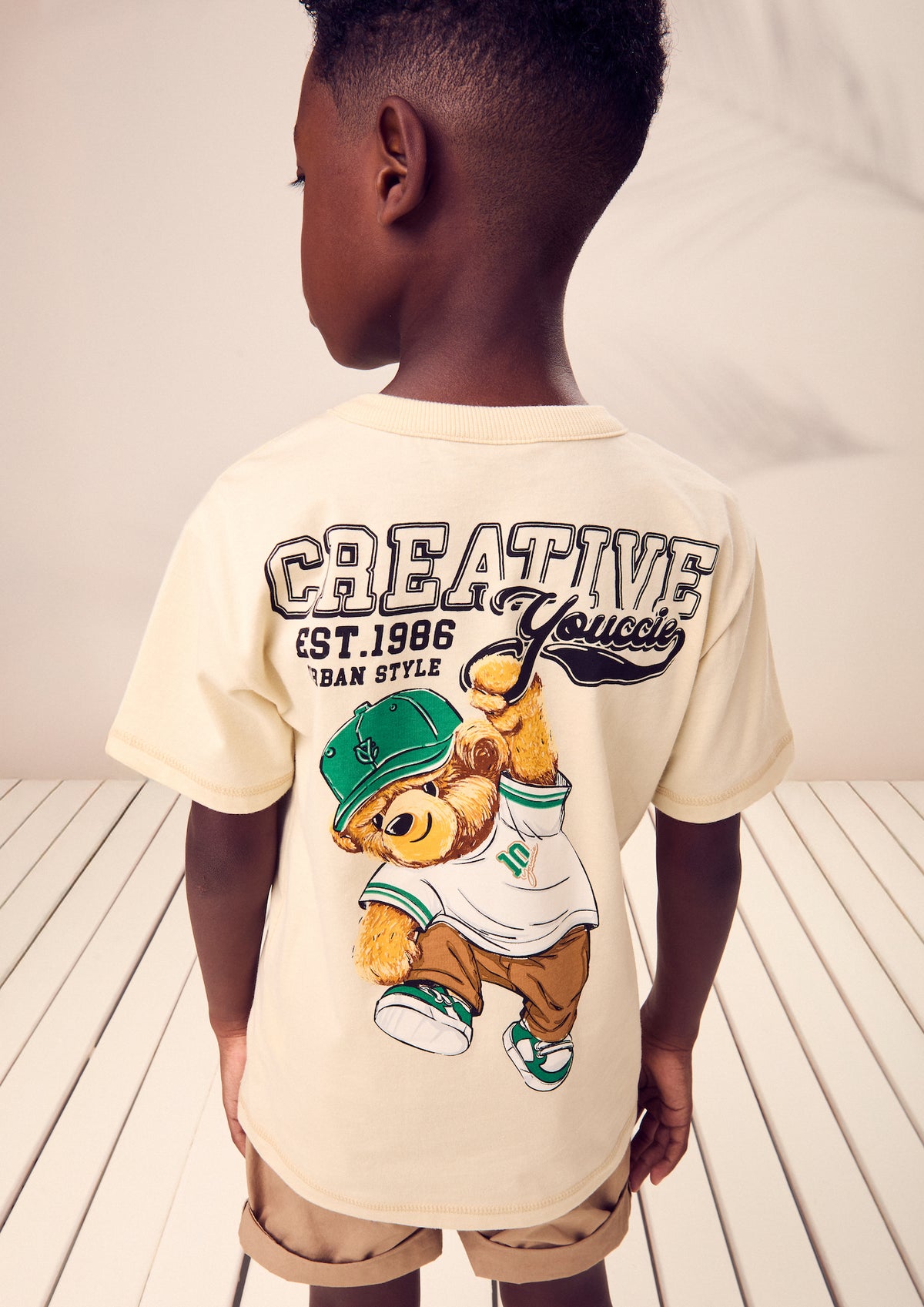 T-Shirt Infantil Creative Com Estampa Teddy -  Youccie