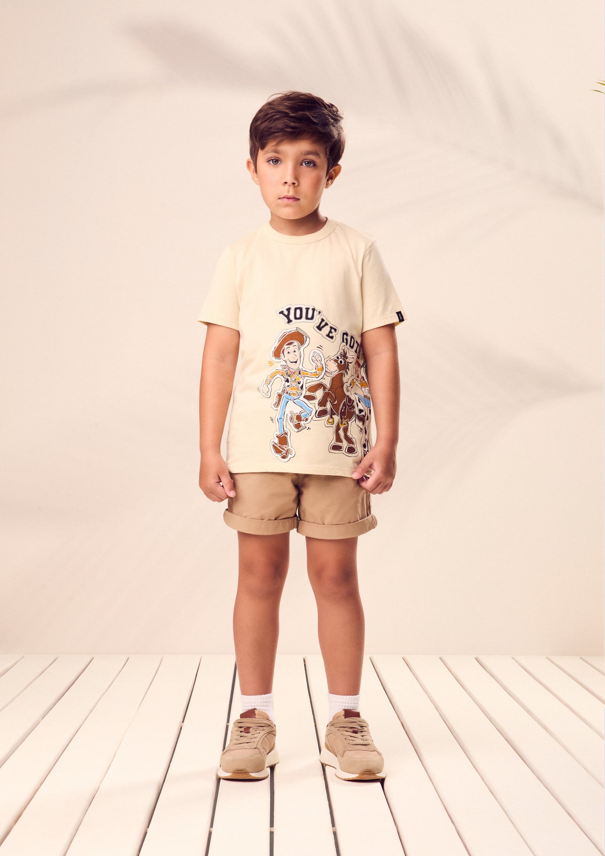 T-Shirt Infantil Estampa Toy Story Bege - Youccie