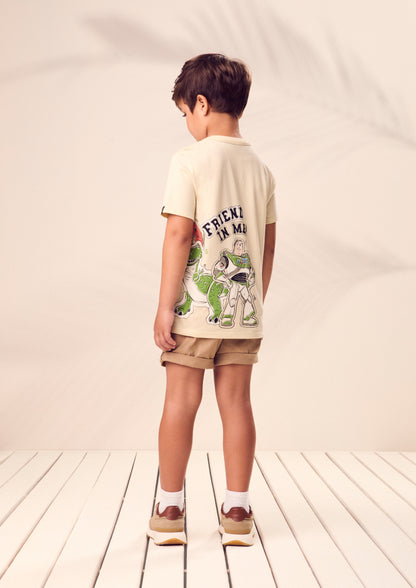 T-Shirt Infantil Estampa Toy Story Bege - Youccie