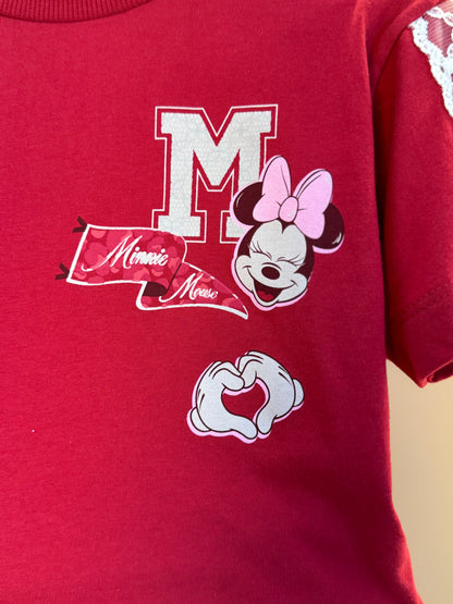 Conjunto Infantil Blusa Berry Patches Minnie e Shorts Bege - Animê Petite