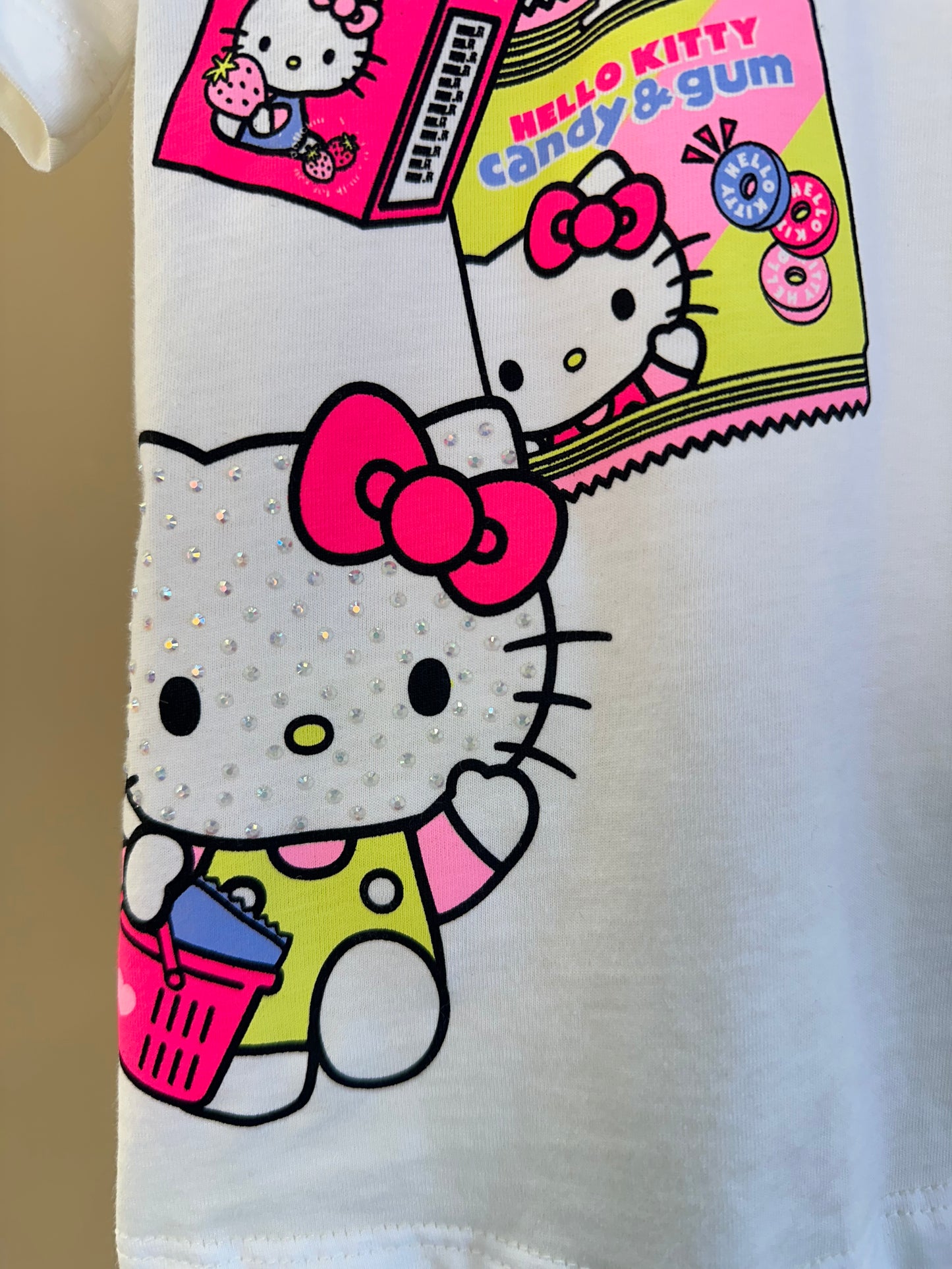 Conjunto Infantil Blusa Hello Kitty e Shorts Legging - Momi