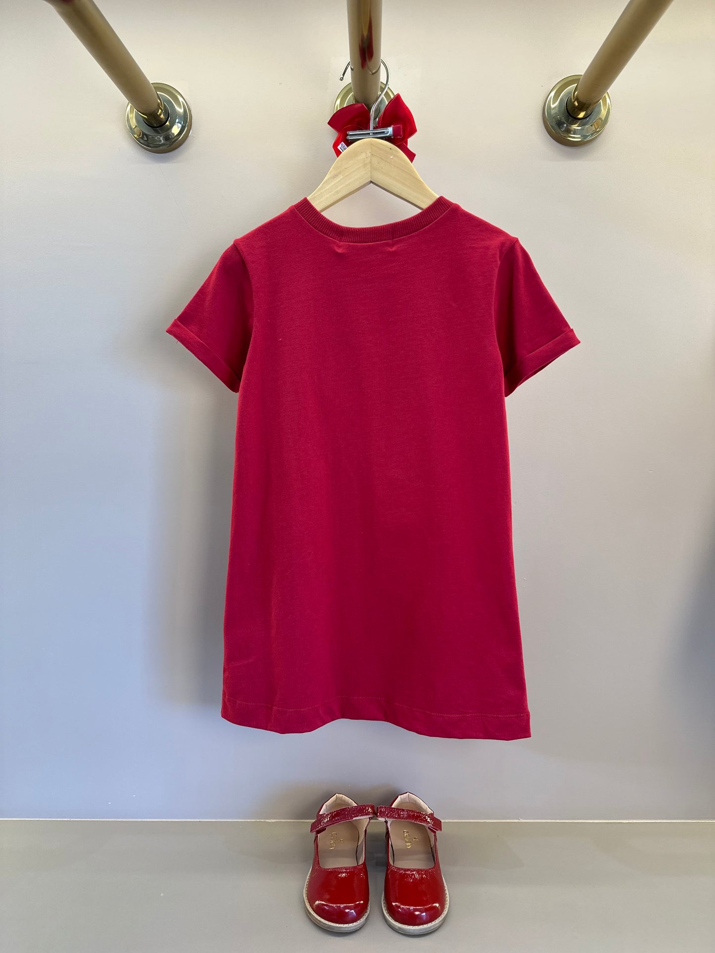 Vestido Infantil Minnie Mouse Vermelho Berry - Animê