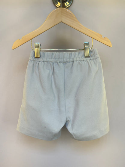 Bermuda Infantil Sarja com Elastano Bege - Um Mais Um