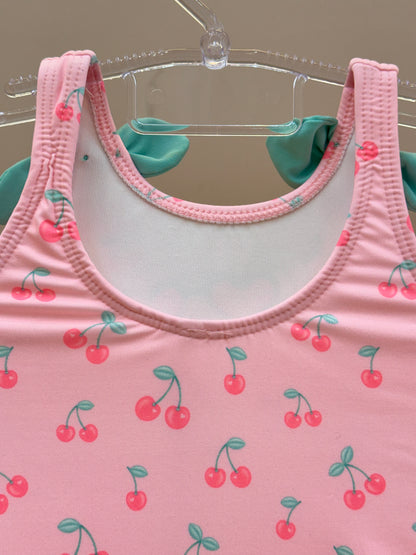 Maiô Infantil Rosa Est. Ursinha e Cereja - Infanti