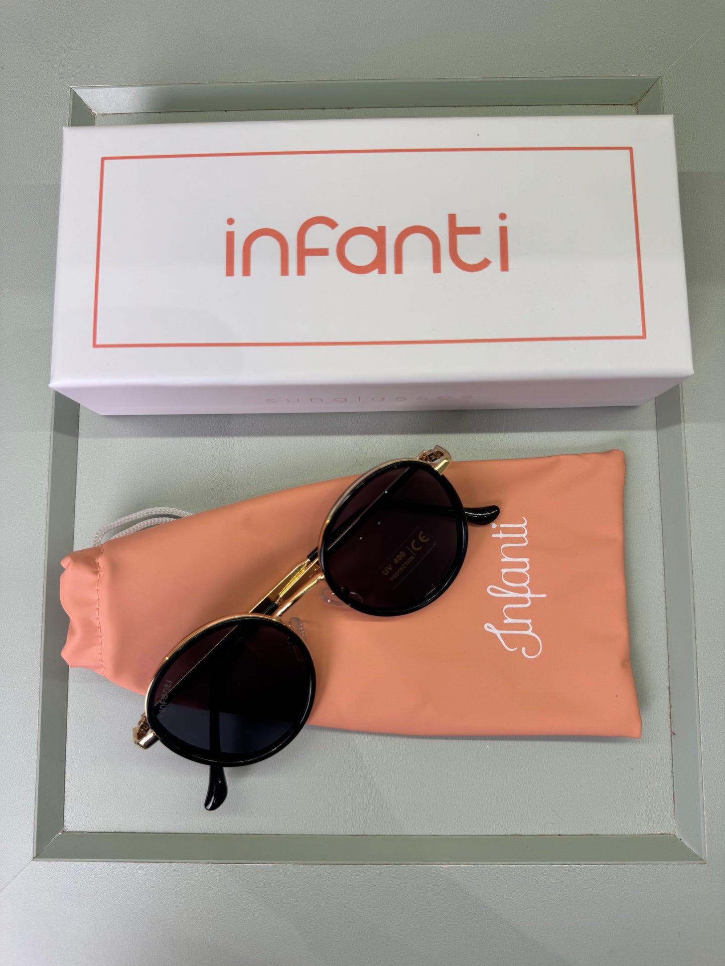 Óculos de Sol Infantil Lente Preta - Infanti