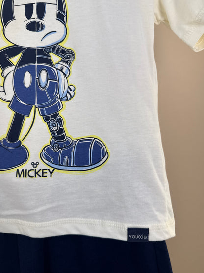 Conjunto Infantil T - Shirt Mickey Mouse e Bermuda - Youccie
