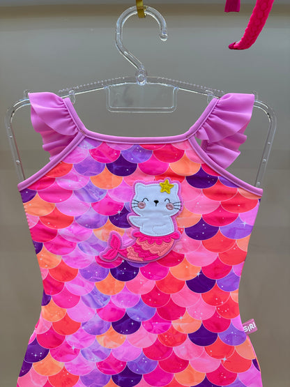 Maiô Infantil Mila Est. Catfish -  Siri Kids