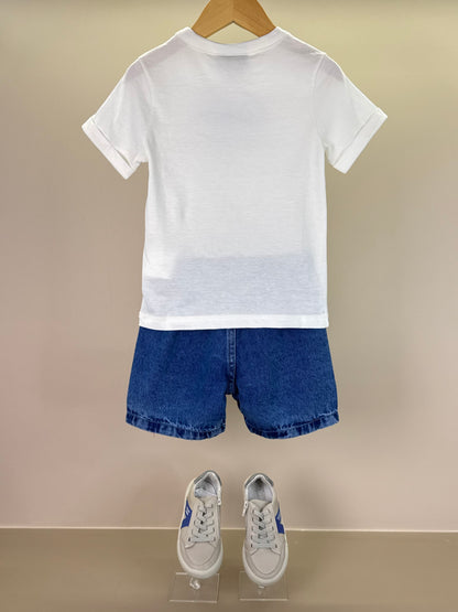 Conjunto Infantil T-Shirt e Bermuda Jeans - Youccie