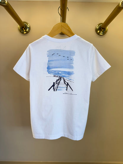Camiseta Infantil Algodão Pássaros Branca - Dudes