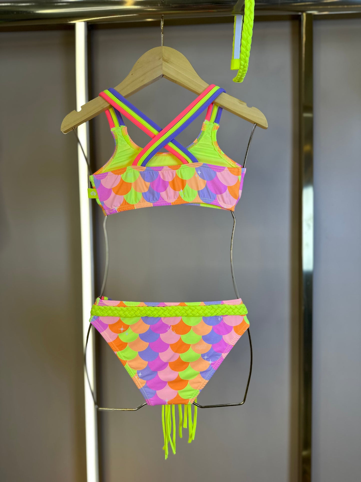 Biquíni Infantil Faixinha Fernanda Sereia Candy - Siri Kids