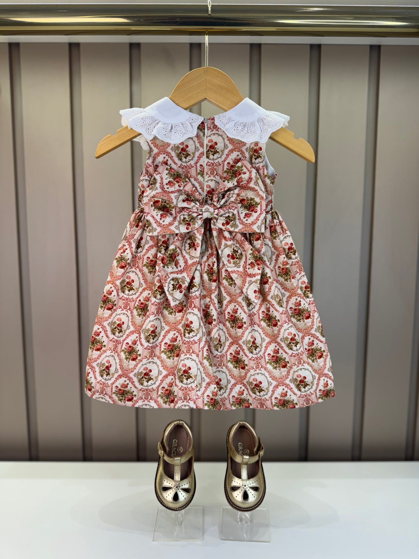 Vestido Bebê Floral Provençal com Faixa - Roana