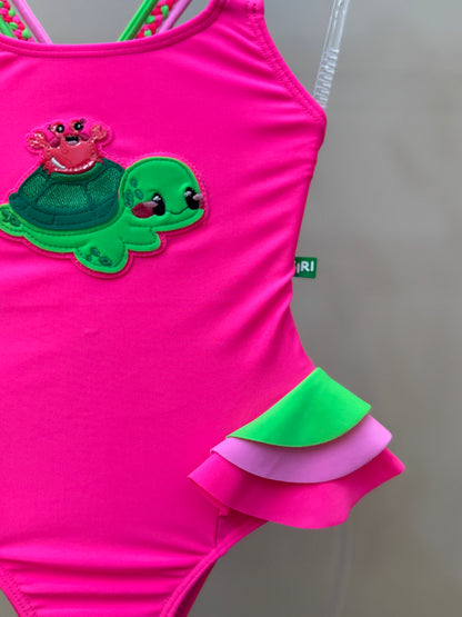 Maiô Infantil Inter Tamy Aplic Est Turtle - Siri Kids