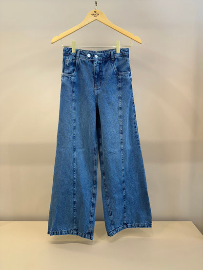 Calça Jeans Teen Modelagem Reta - Vanilla Cream