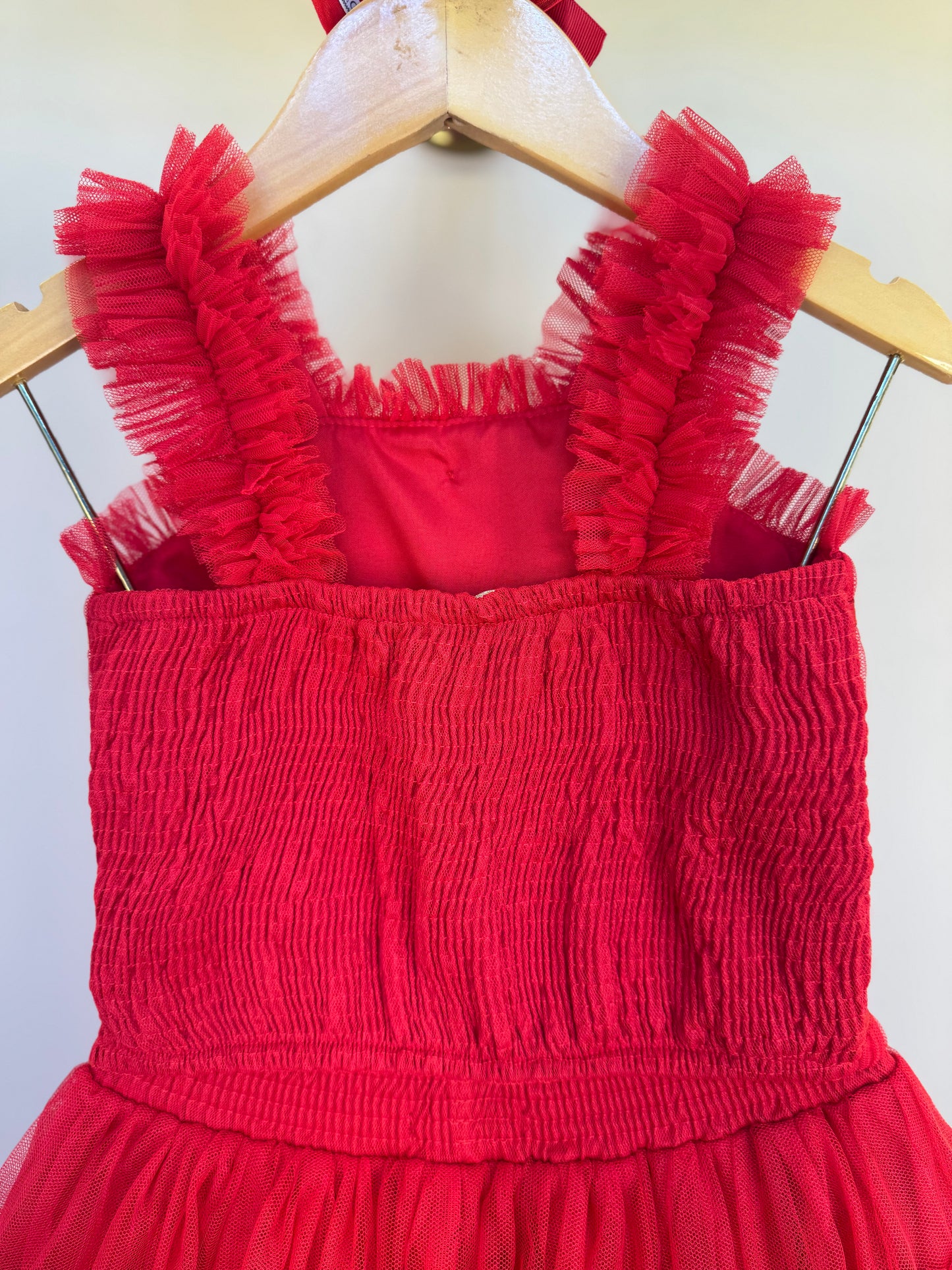 Conjunto Infantil Blusa Lacinhos e Saia-short Tule Babado