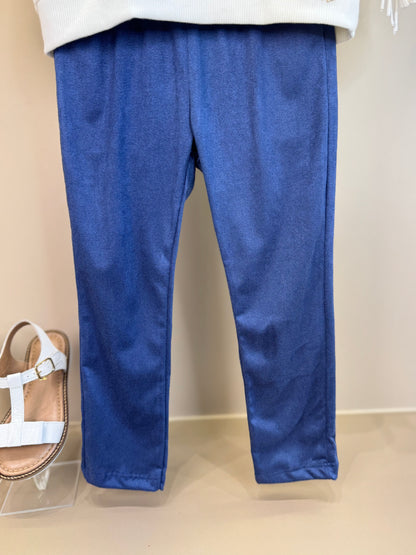 Conjunto Infantil Blusa Casaco Fabulous e Calça Legging Azul - Momi