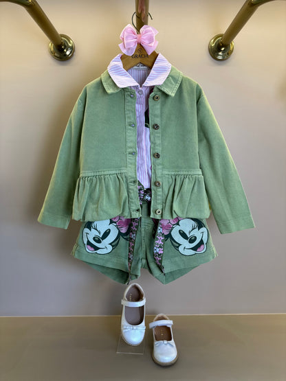 Jaqueta Infantil Minnie Verde Forest - Animê