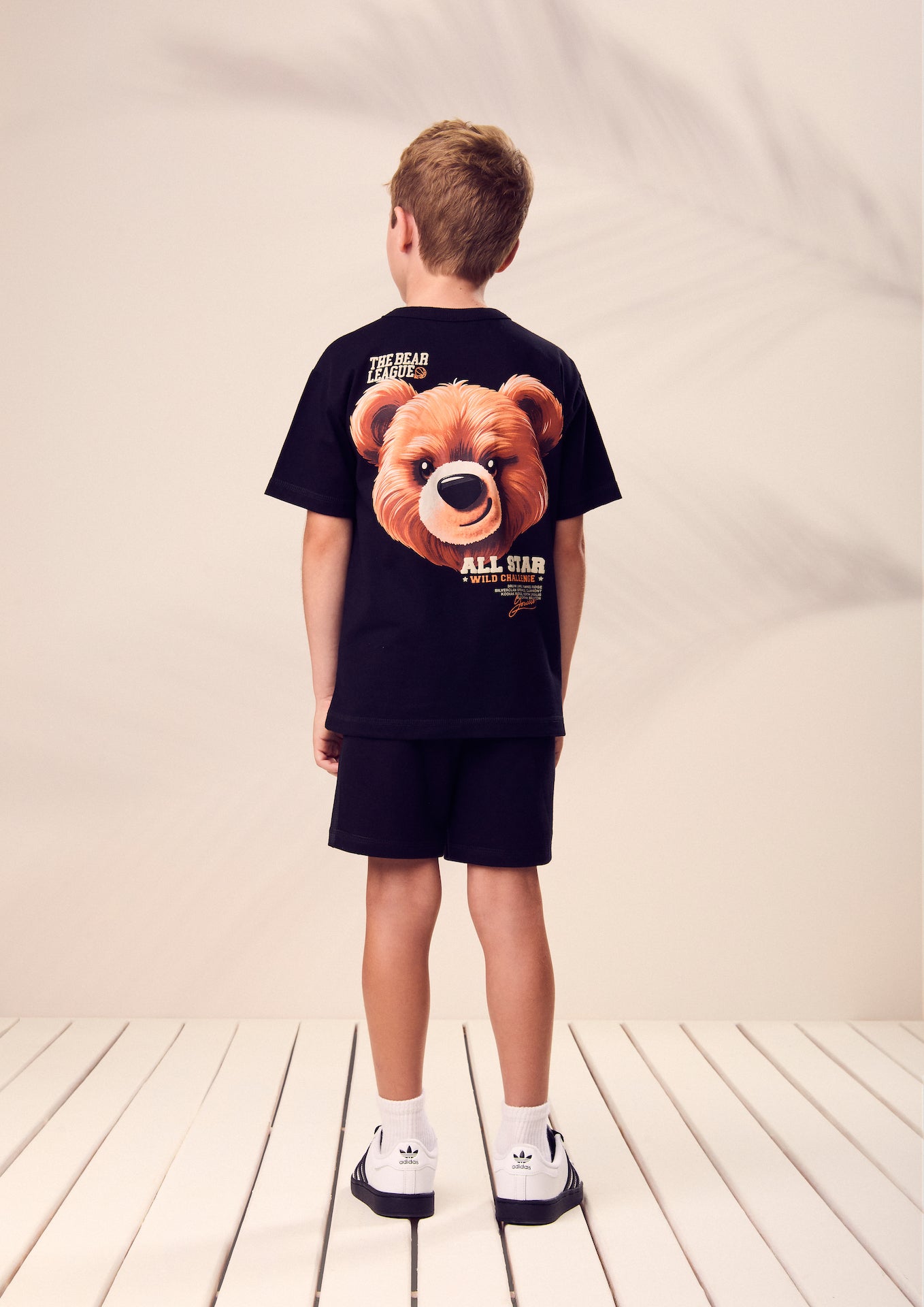 Conjunto Infantil T- Shirt Estampa Bear League e Bermuda - Youccie - Pré Venda
