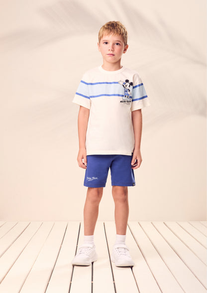 Conjunto Infantil T - Shirt Mickey Mouse  e Bermuda - Youccie