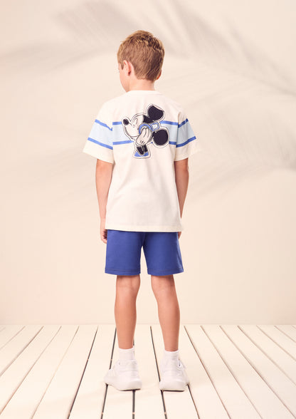Conjunto Infantil T - Shirt Mickey Mouse  e Bermuda - Youccie